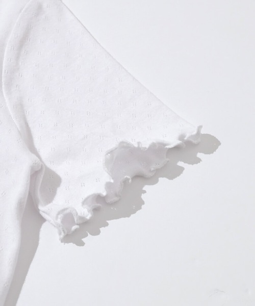 flower（フラワー）の「プチレースティーズ3（Tシャツ/カットソー・レディース・ホワイト/ブルー/イエロー・FREE）」の4枚目の写真