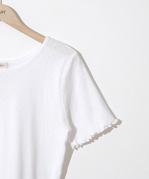 flower（フラワー）の「プチレースティーズ3（Tシャツ/カットソー・レディース・ホワイト/ブルー/イエロー・FREE）」の5枚目の写真