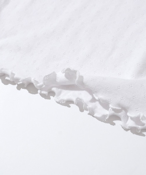 flower（フラワー）の「プチレースティーズ3（Tシャツ/カットソー・レディース・ホワイト/ブルー/イエロー・FREE）」の6枚目の写真