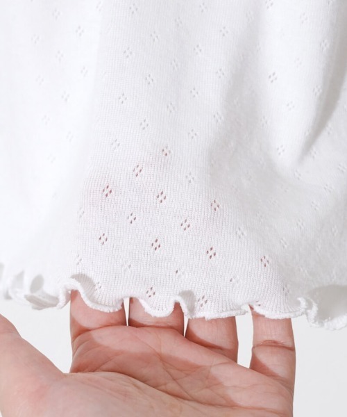 flower（フラワー）の「プチレースティーズ3（Tシャツ/カットソー・レディース・ホワイト/ブルー/イエロー・FREE）」の7枚目の写真