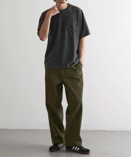 MAGASIN DE MODE Brew(マガジンデモードブリュー)の「【MAGASIN DE MODE Brew】NSカットデニムポケット付Tシャツ MNY(Tシャツ/カットソー・メンズ・ブルー/ブラック・M/L/2L)」の9枚目の写真