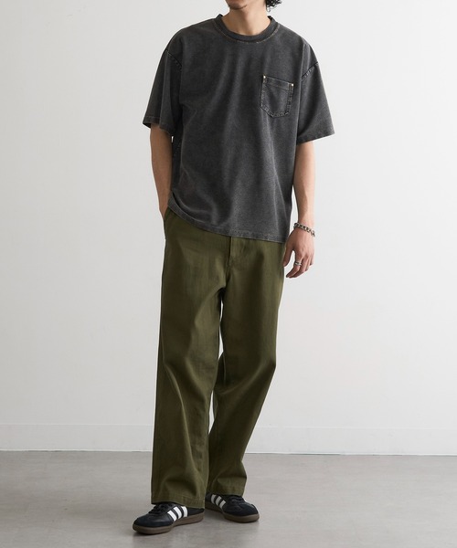 MAGASIN DE MODE Brew(マガジンデモードブリュー)の「【MAGASIN DE MODE Brew】NSカットデニムポケット付Tシャツ MNY(Tシャツ/カットソー・メンズ・ブルー/ブラック・M/L/2L)」の10枚目の写真