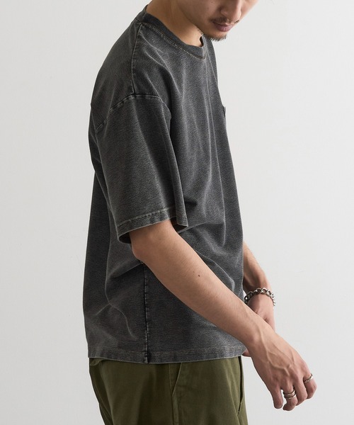 MAGASIN DE MODE Brew(マガジンデモードブリュー)の「【MAGASIN DE MODE Brew】NSカットデニムポケット付Tシャツ MNY(Tシャツ/カットソー・メンズ・ブルー/ブラック・M/L/2L)」の7枚目の写真