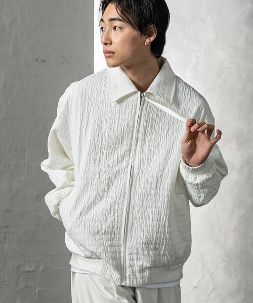 +CLOSET(プラスクローゼット)の「スクエアキルトブルゾン(ブルゾン・メンズ・ブラック/ホワイト/グリーン・X-LARGE/LARGE/MEDIUM)」の1枚目の写真