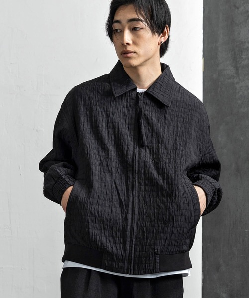 +CLOSET(プラスクローゼット)の「スクエアキルトブルゾン(ブルゾン・メンズ・ブラック/ホワイト/グリーン・X-LARGE/LARGE/MEDIUM)」の2枚目の写真