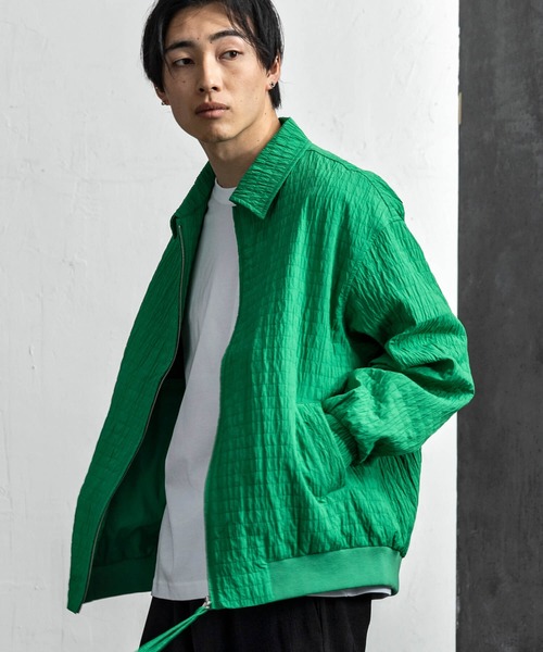 +CLOSET(プラスクローゼット)の「スクエアキルトブルゾン(ブルゾン・メンズ・ブラック/ホワイト/グリーン・X-LARGE/LARGE/MEDIUM)」の12枚目の写真