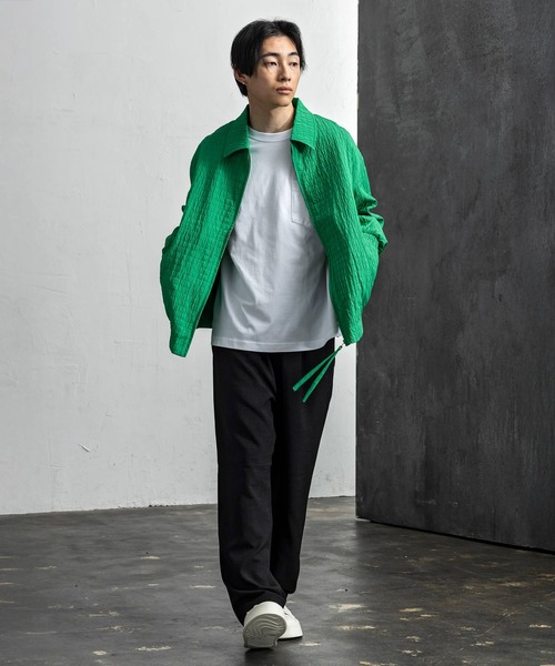 +CLOSET(プラスクローゼット)の「スクエアキルトブルゾン(ブルゾン・メンズ・ブラック/ホワイト/グリーン・X-LARGE/LARGE/MEDIUM)」の4枚目の写真