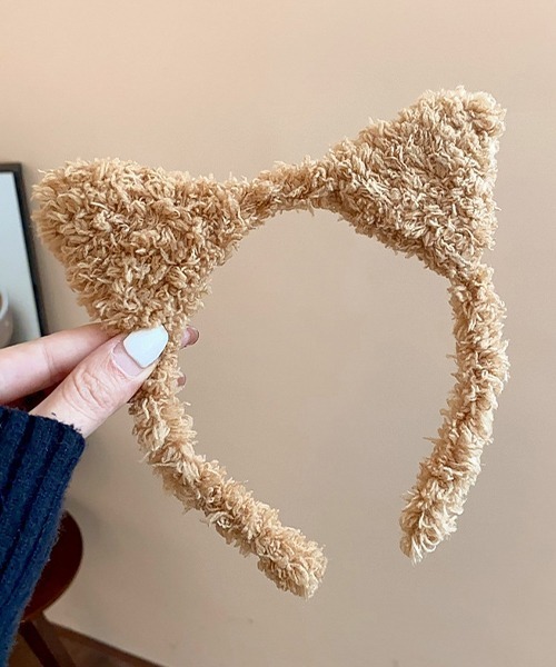 c.u.l(シーユーエル)の「ハロウィン ねこみみ もこもこ カチューシャ ヘアバンド cula1161(カチューシャ・レディース・ライトブラウン/ブラック/レッド・FREE)」の11枚目の写真