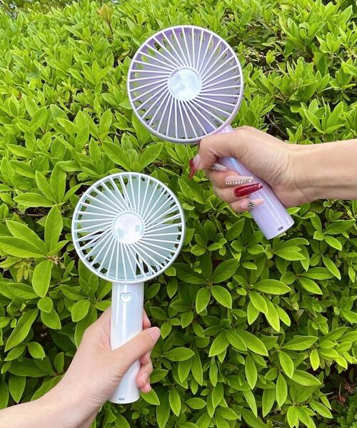 WEGO（ウィゴー）の「WEGO/オーロラハンディファン（生活家電・レディース・ホワイト/ライトパープル/ライトピンク・FREE）」の4枚目の写真