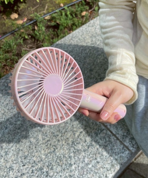 WEGO（ウィゴー）の「WEGO/オーロラハンディファン（生活家電・レディース・ホワイト/ライトパープル/ライトピンク・FREE）」の3枚目の写真