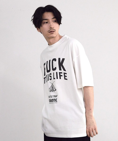 RATTLE TRAP(ラトルトラップ)の「【CHAOTIC】別注FUCK THIS LIFEプリントオーバーサイズTシャツ(Tシャツ/カットソー・メンズ・ブラック/ホワイト・M/L/LL)」の16枚目の写真