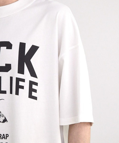 RATTLE TRAP(ラトルトラップ)の「【CHAOTIC】別注FUCK THIS LIFEプリントオーバーサイズTシャツ(Tシャツ/カットソー・メンズ・ブラック/ホワイト・M/L/LL)」の18枚目の写真