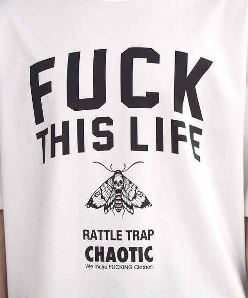 RATTLE TRAP(ラトルトラップ)の「【CHAOTIC】別注FUCK THIS LIFEプリントオーバーサイズTシャツ(Tシャツ/カットソー・メンズ・ブラック/ホワイト・M/L/LL)」の19枚目の写真