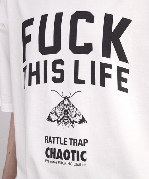 RATTLE TRAP(ラトルトラップ)の「【CHAOTIC】別注FUCK THIS LIFEプリントオーバーサイズTシャツ(Tシャツ/カットソー・メンズ・ブラック/ホワイト・M/L/LL)」の20枚目の写真