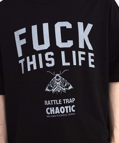 セール】【CHAOTIC】別注FUCK THIS LIFEプリントオーバーサイズTシャツ