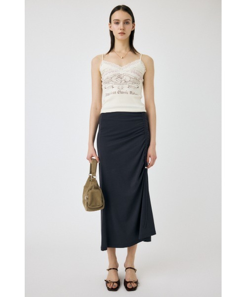 MOUSSY（マウジー）の「FADED LACE キャミトップス（キャミソール・レディース・オフホワイト/ライトブラック/ブラウン・FREE）」の8枚目の写真