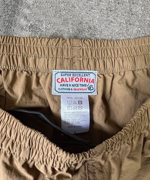 CALIFORNIA HAVE A NICE TIME !(カリフォルニアハブァナイスタイム)の「CALIFORNIA HAVE A NICE TIME! MULTI PURPOSE NTLON EASY SHORTS 撥水 軽量 水陸両用 ベルトレス(その他パンツ・メンズ・カーキ/ブルー/ローズ/パープル/ベージュ/オレンジ/ライトグリーン/ブラック・L/XL)」の14枚目の写真