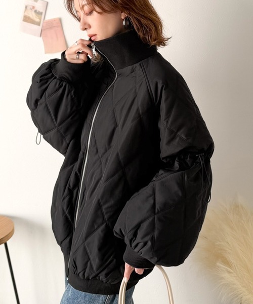 極美品 カステルバジャック ジャンパー キルティング ブルゾン黒 ブラック L 美品 カステルバジャック ジャンパー キルティング ブルゾン黒