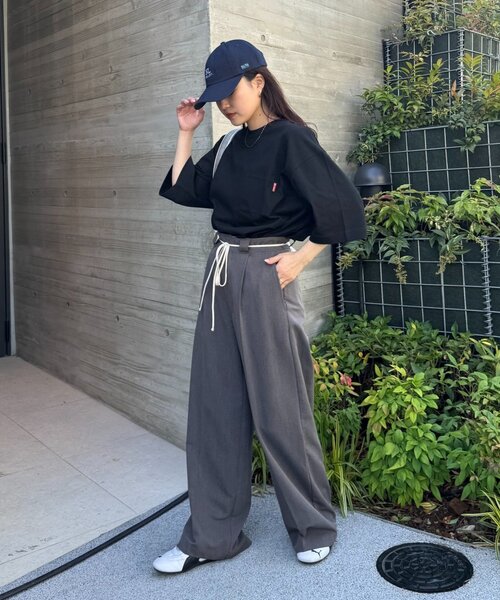 CIAOPANIC TYPY(チャオパニックティピー)の「【ユニセックス】NLシグニチャーロゴ刺繍キャップ(キャップ・メンズ・グリーン/ネイビー/ブラック・ONE SIZE)」の15枚目の写真