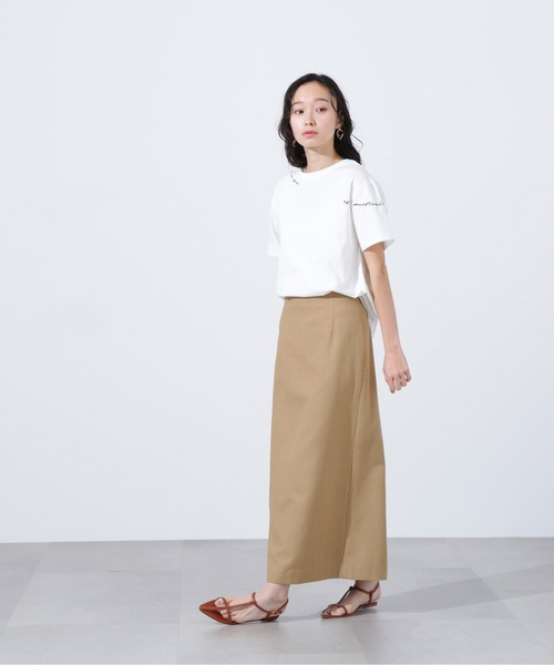 N.(N. Natural Beauty Basic)(エヌエヌナチュラルビューティーベーシック)の「ロゴ刺繍カットソー(Tシャツ/カットソー・レディース・ピンク/オフホワイト/チャコールグレー・MEDIUM)」の8枚目の写真