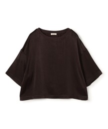 ソフトサテン ビッグTシャツブラウス