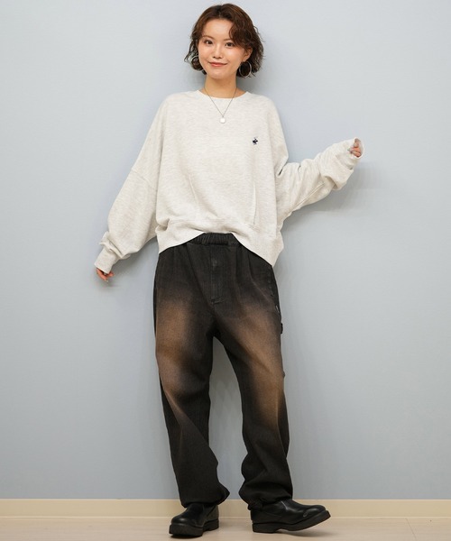 ムラサキスポーツ(ムラサキスポーツ)の「BEVERY HILLS P.C/ビバリーヒルズポロクラブ スウェット トレーナー ワンポイントロゴ 5487-6754(スウェット・レディース・スミクロ/オレンジ/ブルー/杢グレー・M)」の19枚目の写真