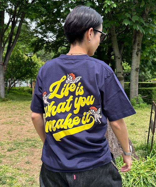 あづ 聖誕祭 Tシャツ&2Lセット セール】HEAVY WEIGHT 6.2oz ANGEL LOGO TEE 半袖 Tシャツ 夏服