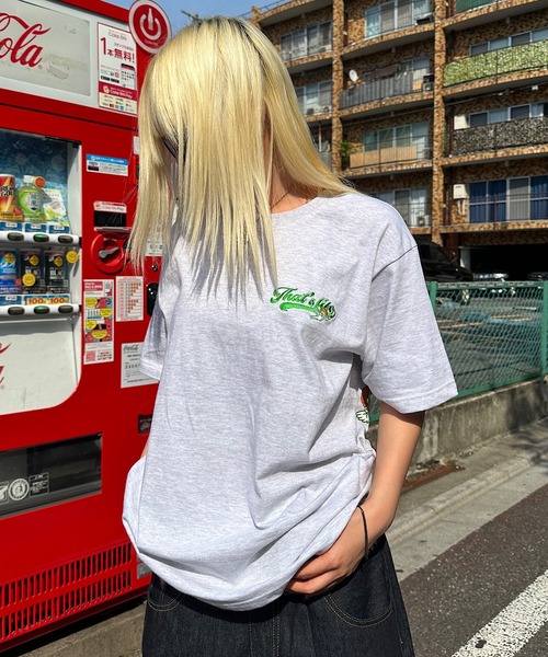 That's life(ザッツライフ)の「HEAVY WEIGHT 6.2oz ANGEL LOGO TEE 半袖 Tシャツ 夏服 トップス ビッグシルエット ユニセックス(Tシャツ/カットソー・メンズ・ネイビー/ブラック/ホワイト/アッシュ・X-LARGE/LARGE/MEDIUM/SMALL)」の12枚目の写真