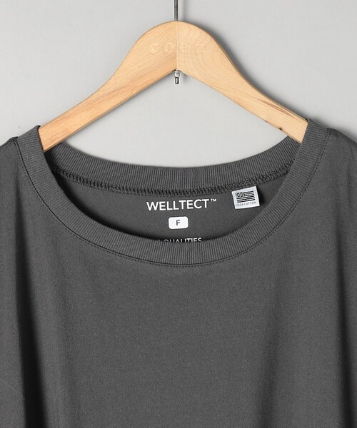 coen(コーエン)の「【接触冷感・UVカット】WELLTECT USA 袖リボンフレアワンピース(ワンピース・レディース・ダークグレー/ブラック・FREE)」の6枚目の写真