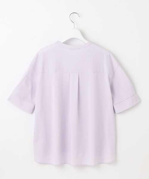 自由区(ジユウク)の「サッカージャージー カットソー(Tシャツ/カットソー・レディース・ベージュ系/アイボリー系/ネイビー系/ライラック系・38/40)」の17枚目の写真