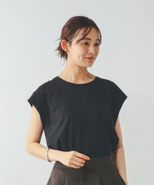 GLOBAL WORK（グローバルワーク）の「フローズンTバックフレア/451574（Tシャツ/カットソー・レディース・ミント/ロイヤルブルー/オフホワイト/ブラック/ブラウン系その他・SMALL/MEDIUM/LARGE）」の3枚目の写真