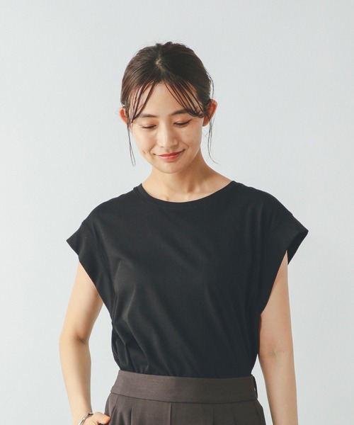 GLOBAL WORK（グローバルワーク）の「フローズンTバックフレア/451574（Tシャツ/カットソー・レディース・ミント/ロイヤルブルー/オフホワイト/ブラック/ブラウン系その他・SMALL/MEDIUM/LARGE）」の12枚目の写真