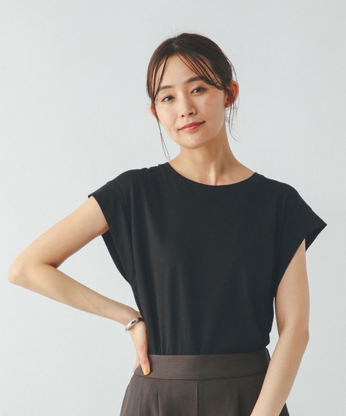 GLOBAL WORK（グローバルワーク）の「フローズンTバックフレア/451574（Tシャツ/カットソー・レディース・ミント/ロイヤルブルー/オフホワイト/ブラック/ブラウン系その他・SMALL/MEDIUM/LARGE）」の13枚目の写真