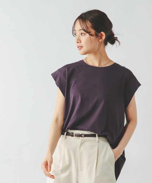 GLOBAL WORK（グローバルワーク）の「フローズンTバックフレア/451574（Tシャツ/カットソー・レディース・ミント/ロイヤルブルー/オフホワイト/ブラック/ブラウン系その他・SMALL/MEDIUM/LARGE）」の16枚目の写真