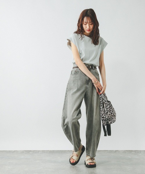 GLOBAL WORK（グローバルワーク）の「フローズンTバックフレア/451574（Tシャツ/カットソー・レディース・ミント/ロイヤルブルー/オフホワイト/ブラック/ブラウン系その他・SMALL/MEDIUM/LARGE）」の18枚目の写真