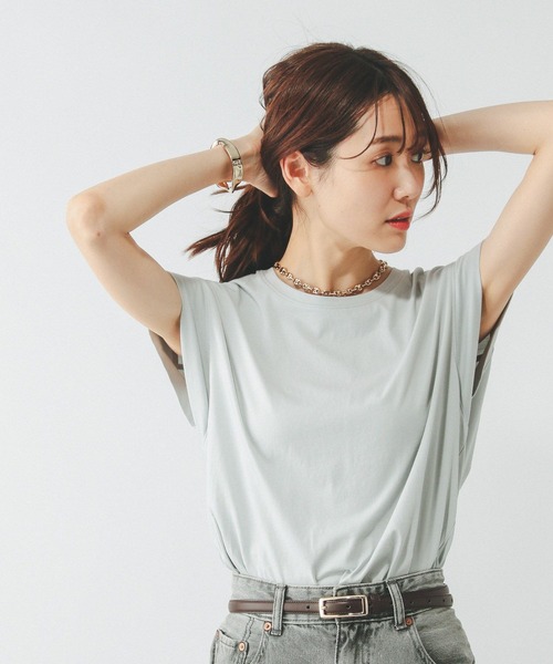 GLOBAL WORK（グローバルワーク）の「フローズンTバックフレア/451574（Tシャツ/カットソー・レディース・ミント/ロイヤルブルー/オフホワイト/ブラック/ブラウン系その他・SMALL/MEDIUM/LARGE）」の20枚目の写真