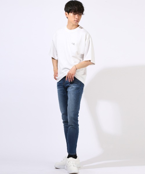LUXSTYLE(ラグスタイル)の「アンクルスキニーデニムパンツ(デニムパンツ・メンズ・ブルー/インディゴブルー・L/M/S/XL)」の8枚目の写真