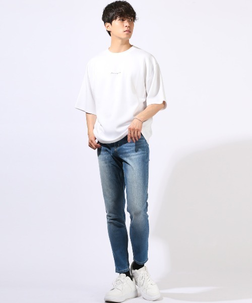 LUXSTYLE(ラグスタイル)の「アンクルスキニーデニムパンツ(デニムパンツ・メンズ・ブルー/インディゴブルー・L/M/S/XL)」の10枚目の写真