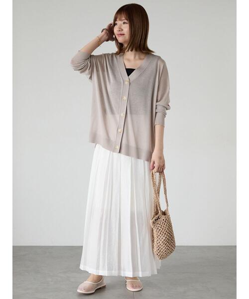 Lugnoncure(ルノンキュール)の「テレコスクエアネックタンクトップ(タンクトップ・レディース・オフホワイト/ベージュ/ブラック・F)」の8枚目の写真