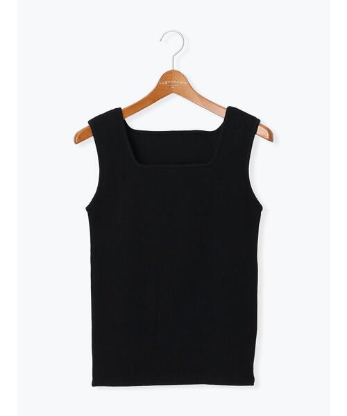 Lugnoncure(ルノンキュール)の「テレコスクエアネックタンクトップ(タンクトップ・レディース・オフホワイト/ベージュ/ブラック・F)」の13枚目の写真