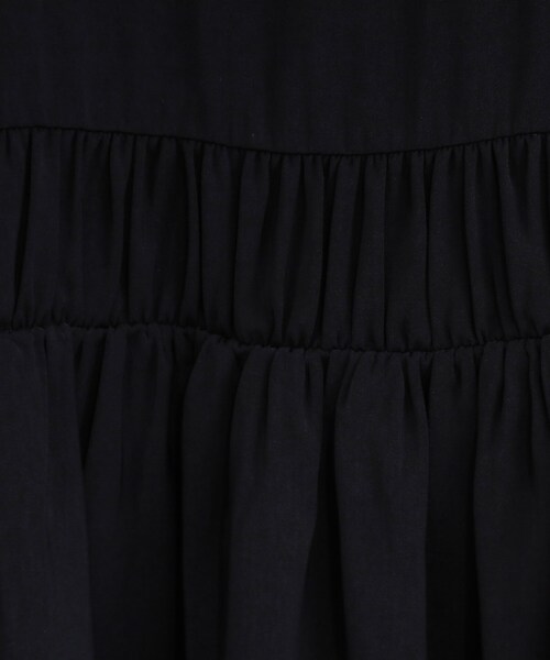 DRESKIP（ドレスキップ）の「【ひんやり】シャーリングがアクセントに 大人のデザインキャミワンピース（ワンピース・レディース・ブラック/ブラウン系・01/02/03/04）」の7枚目の写真