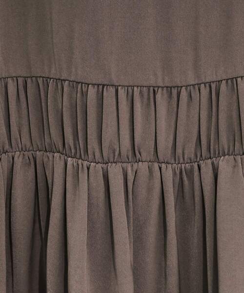 DRESKIP（ドレスキップ）の「【ひんやり】シャーリングがアクセントに 大人のデザインキャミワンピース（ワンピース・レディース・ブラック/ブラウン系・01/02/03/04）」の11枚目の写真