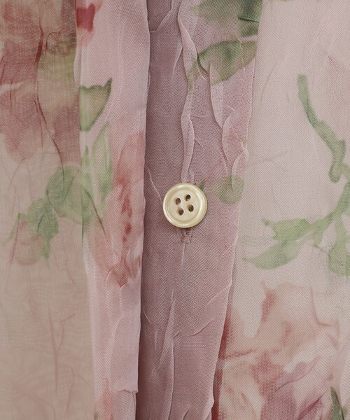 CLANE/クラネ SHEER FLOWER SHORT SLEEVE SHIRT/シアーフラワー