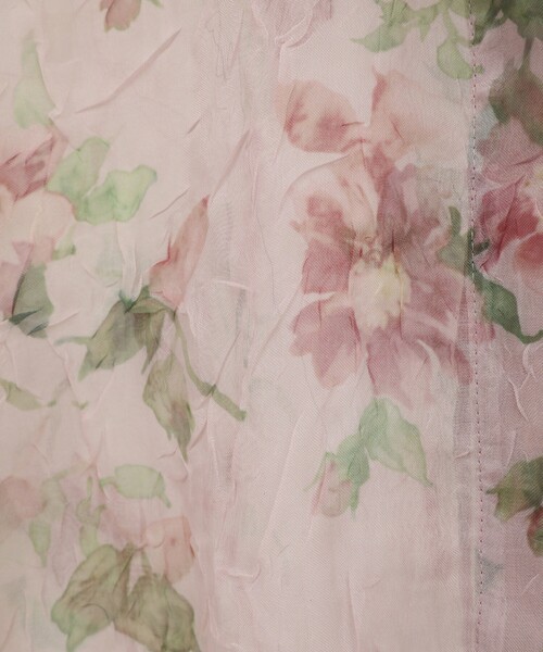 CLANE/クラネ SHEER FLOWER SHORT SLEEVE SHIRT/シアーフラワー