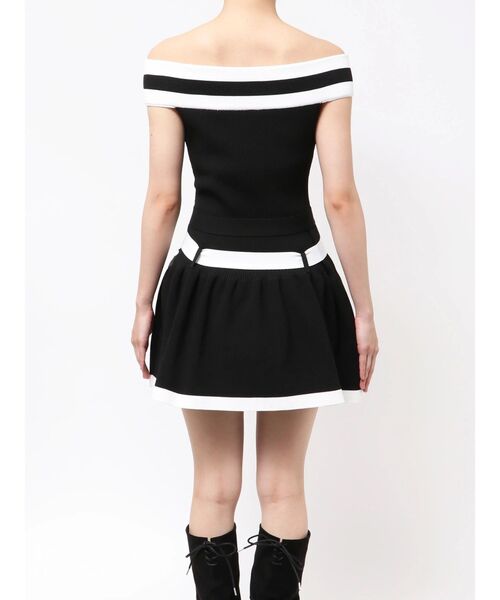 EATME（イートミー）の「ダブルベルトオフショルニットワンピース（ワンピース・レディース・アイボリー/ブラック/グレー・FREE）」の12枚目の写真