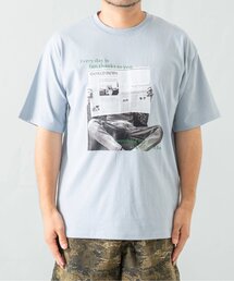 and D. petit main（アンドディープティマイン）の「【綿100%】【親子リンク】Dad写真半T（Tシャツ/カットソー）」