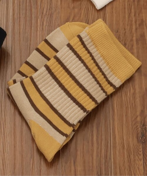 BREEZE(ブリーズ)の「ライン・ロゴソックス(ソックス/靴下・キッズ・イエロー/パープル/グリーン/レインボー/アイボリー・15 /18/21)」の4枚目の写真