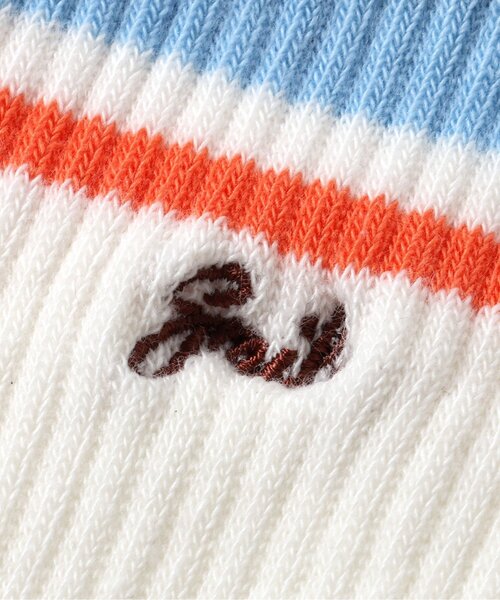 BREEZE(ブリーズ)の「ライン・ロゴソックス(ソックス/靴下・キッズ・イエロー/パープル/グリーン/レインボー/アイボリー・15 /18/21)」の9枚目の写真