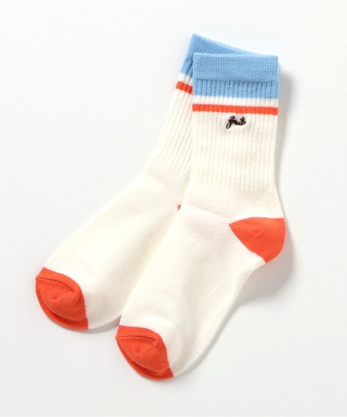 BREEZE(ブリーズ)の「ライン・ロゴソックス(ソックス/靴下・キッズ・イエロー/パープル/グリーン/レインボー/アイボリー・15 /18/21)」の12枚目の写真