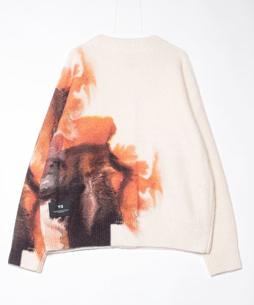 【タグ付】XL 新品 ワイスリー Y-3 y2k カモフラ モヘヤ混セーター Y-3 GRAPHIC KNIT CARDIGAN（ニット/セーター）｜Y-3